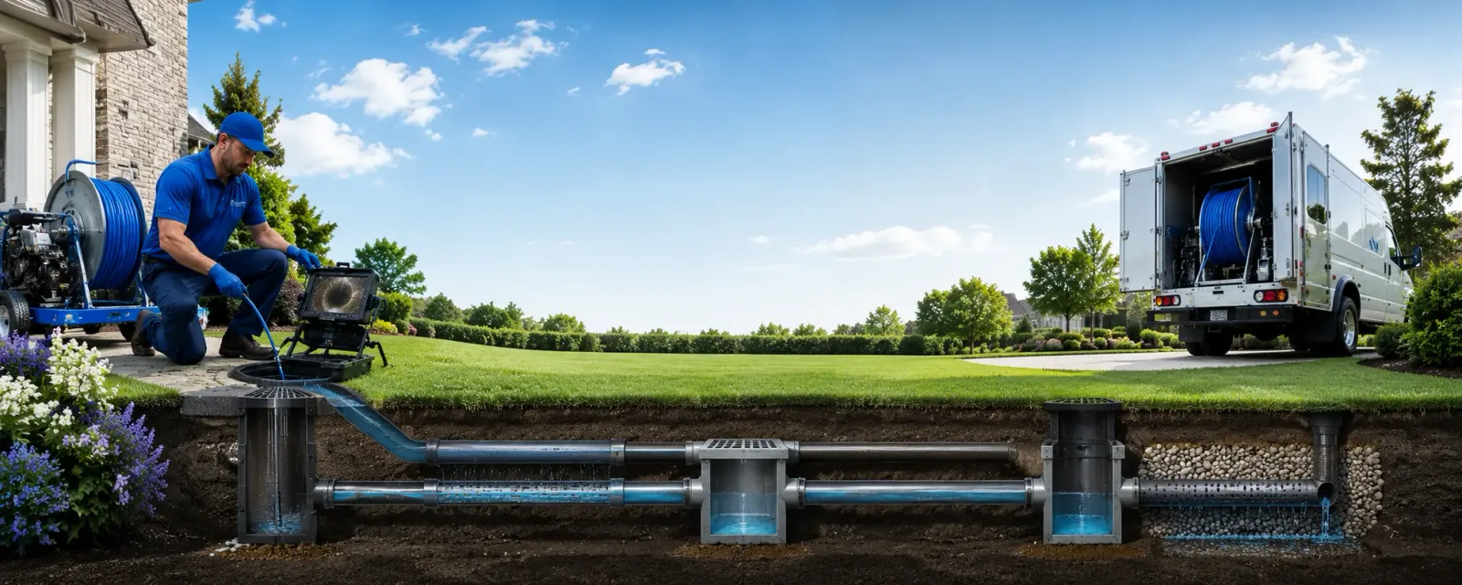 Outdoor drain cleaning information for Elba, NE